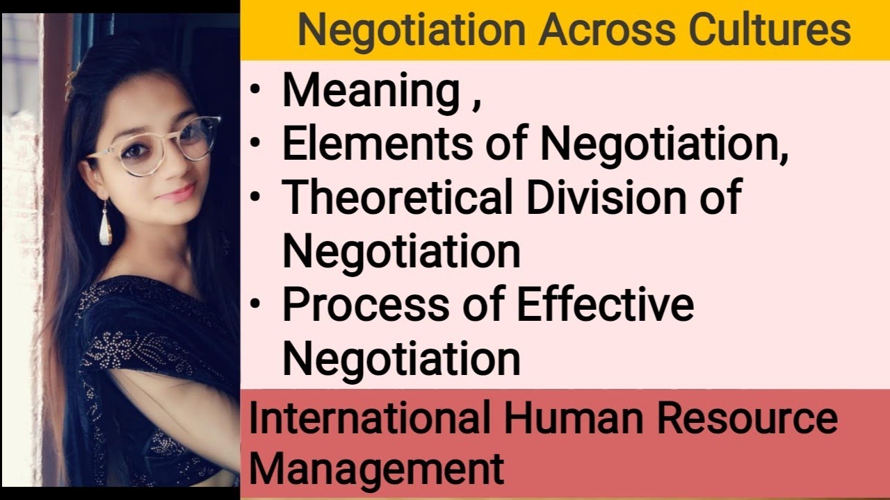 #14. Negotiation Across Cultures (IHRM) in Hindi & English