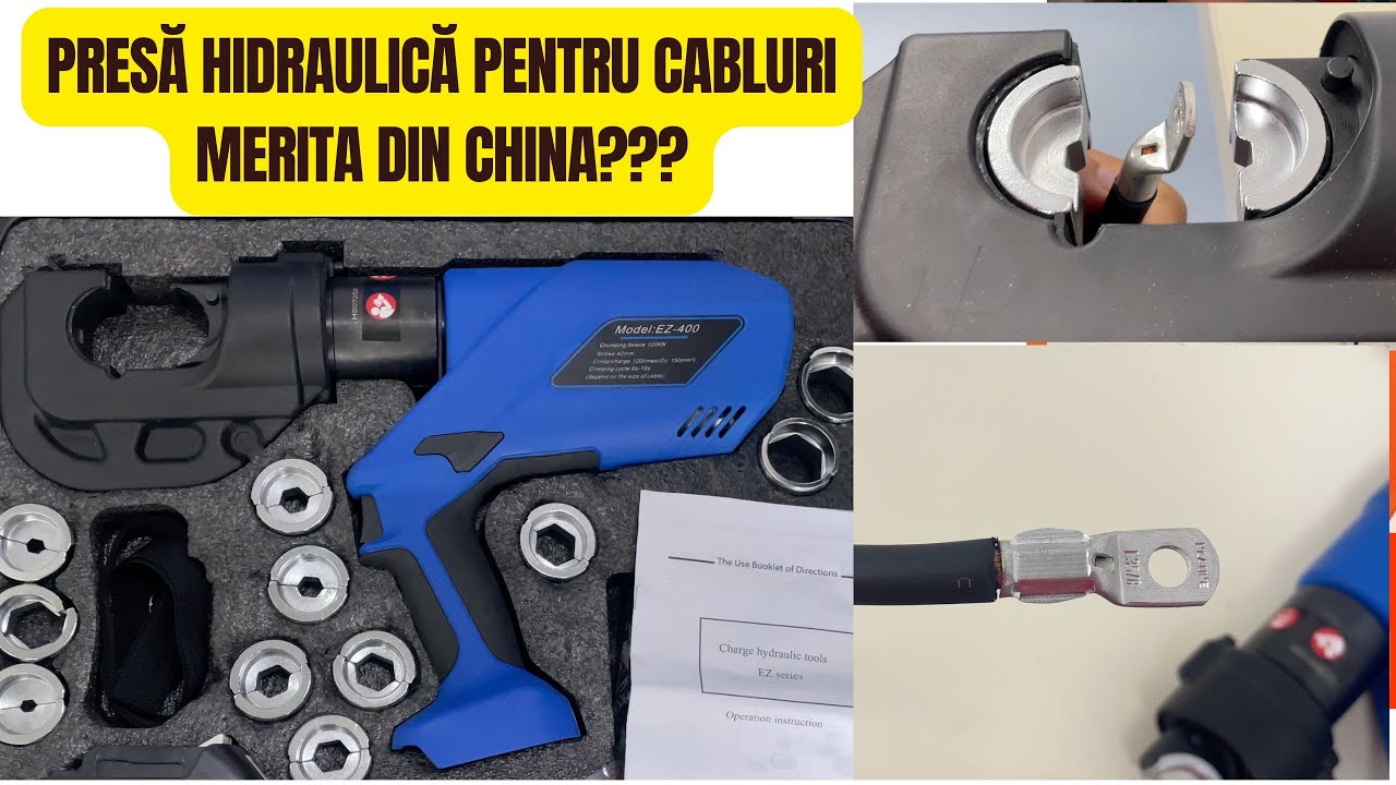 Presa hidraulica pentru sertizare cabluri- Hydraulic crimping tool from Aliexpress