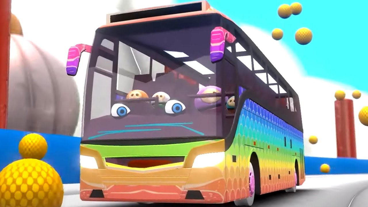 Wheels On The Bus Nursery Rhymes and Vehicles Rhymes for Babies