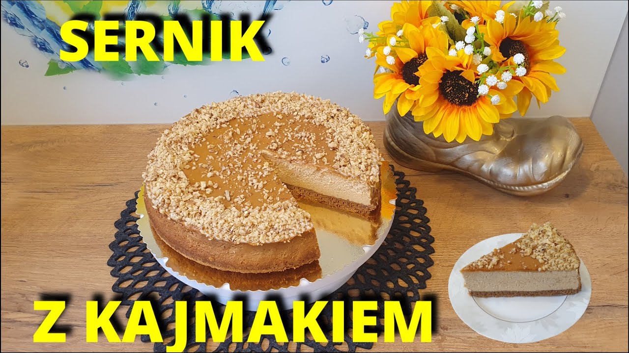 Sernik z masą krówkową, kajmakiem, idealnie aksamitny / agatabodkuchni