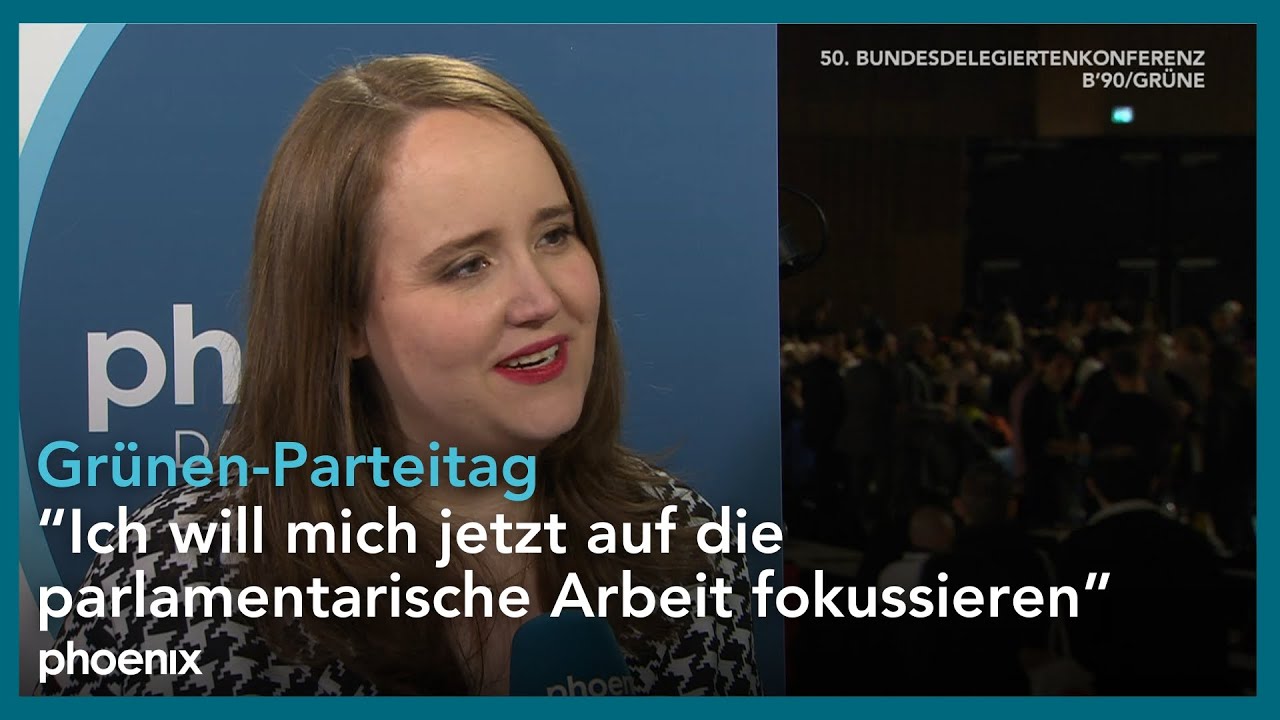 Grünen-Parteitag: Interview mit Ricarda Lang beim Bundesparteitag des Bündnis 90/Die Grünen