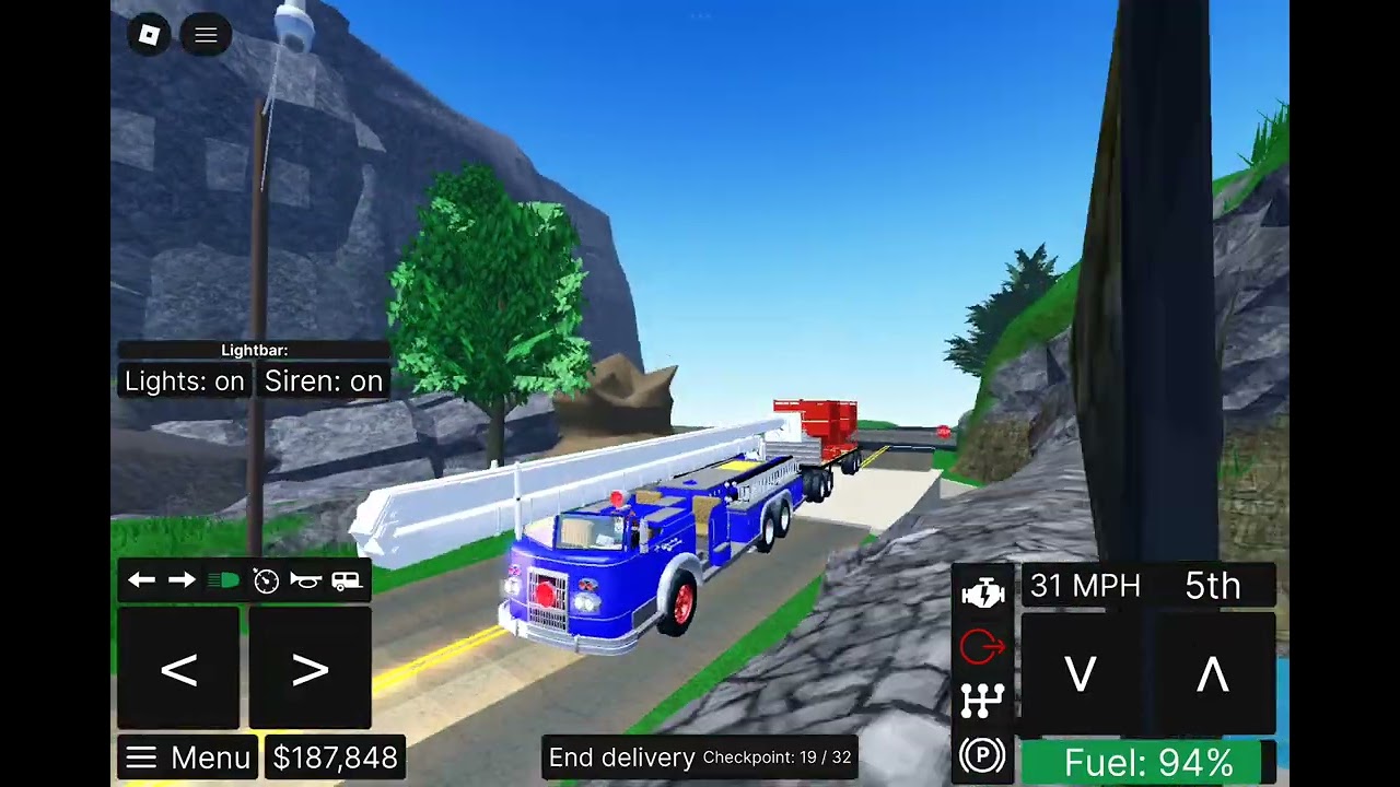 Off Roading Epic Fire Truck Transport Deliver frac sand  Gameplay #17
