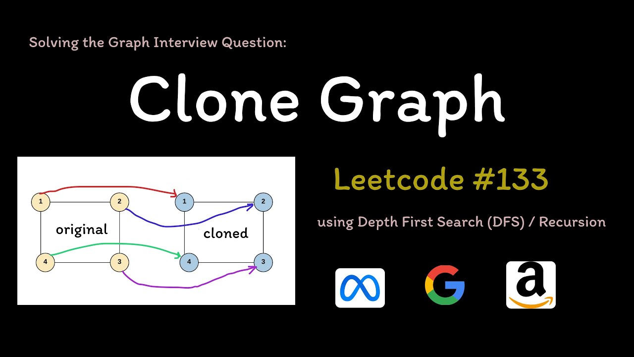 Clone Graph - Depth First Search - Leetcode 133
