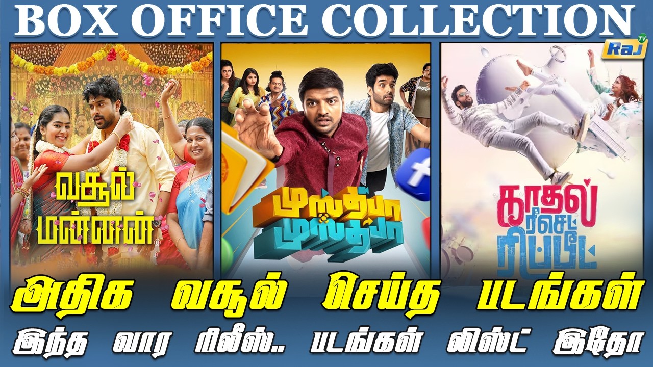Raj Box office | Latest Tamil Movie Worldwide Box Office Collection | 08 Mar 2026 | Raj Television