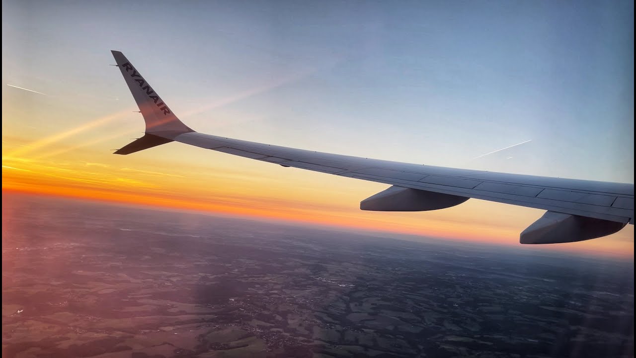 BRAND NEW AIRCRAFT! SUNRISE TAKE OFF FROM COLOGNE BONN AIRPORT | Ryanair Boeing 737 MAX 8