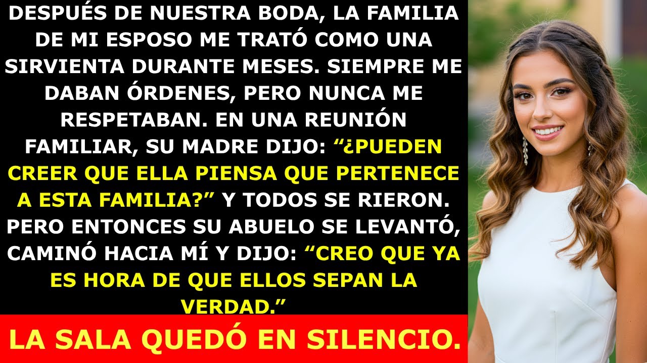 La Familia de Mi Esposo Me Trataba Como una Sirvienta — Hasta Que el Abuelo Se Levantó y Dijo Esto…