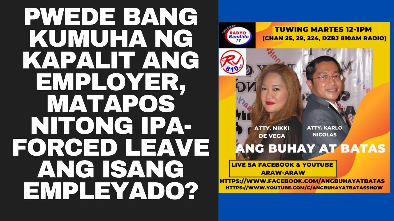Pwede bang kumuha ng kapalit ang employer, matapos nitong ipa-forced leave ang isang empleyado?