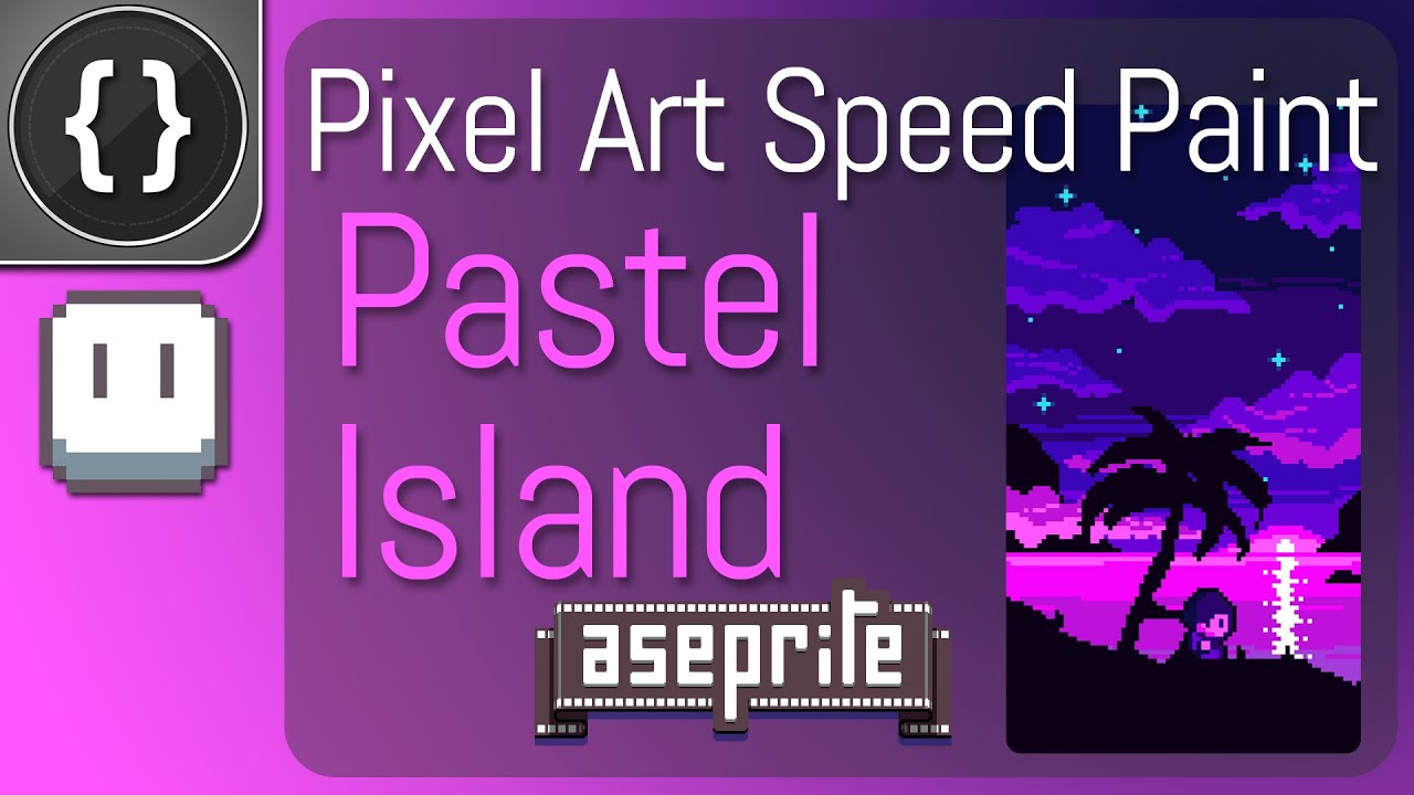 Pixel Art Speed Painting in Aseprite - Pastel Islands