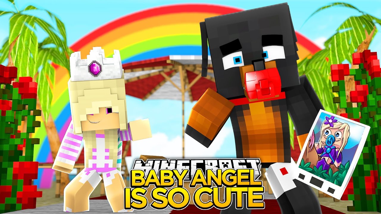 Minecraft - BABY ANGEL IS CUTE w/ BABY LEAH - Little Baby Max
