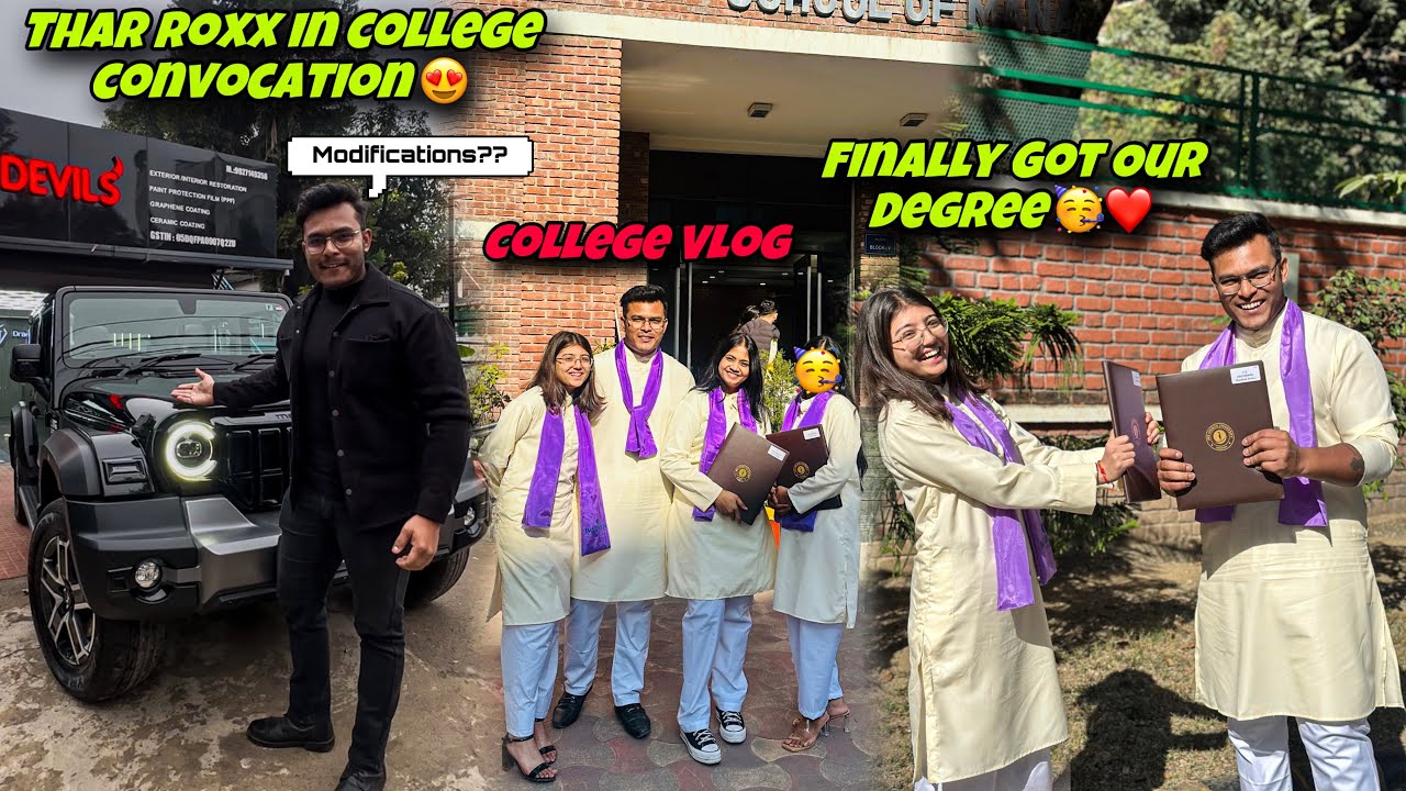 Finally College Degree Milgai 😍 | Thar Roxx ke Sath College