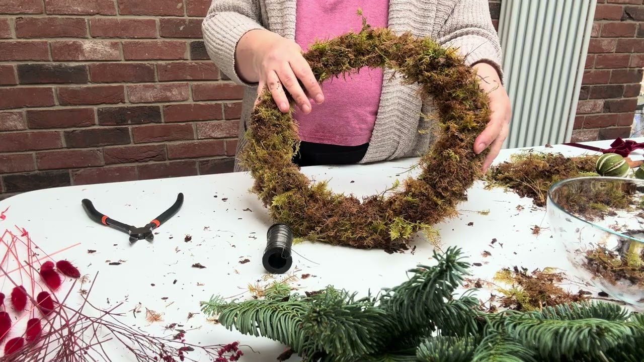Fresh Christmas wreath kit