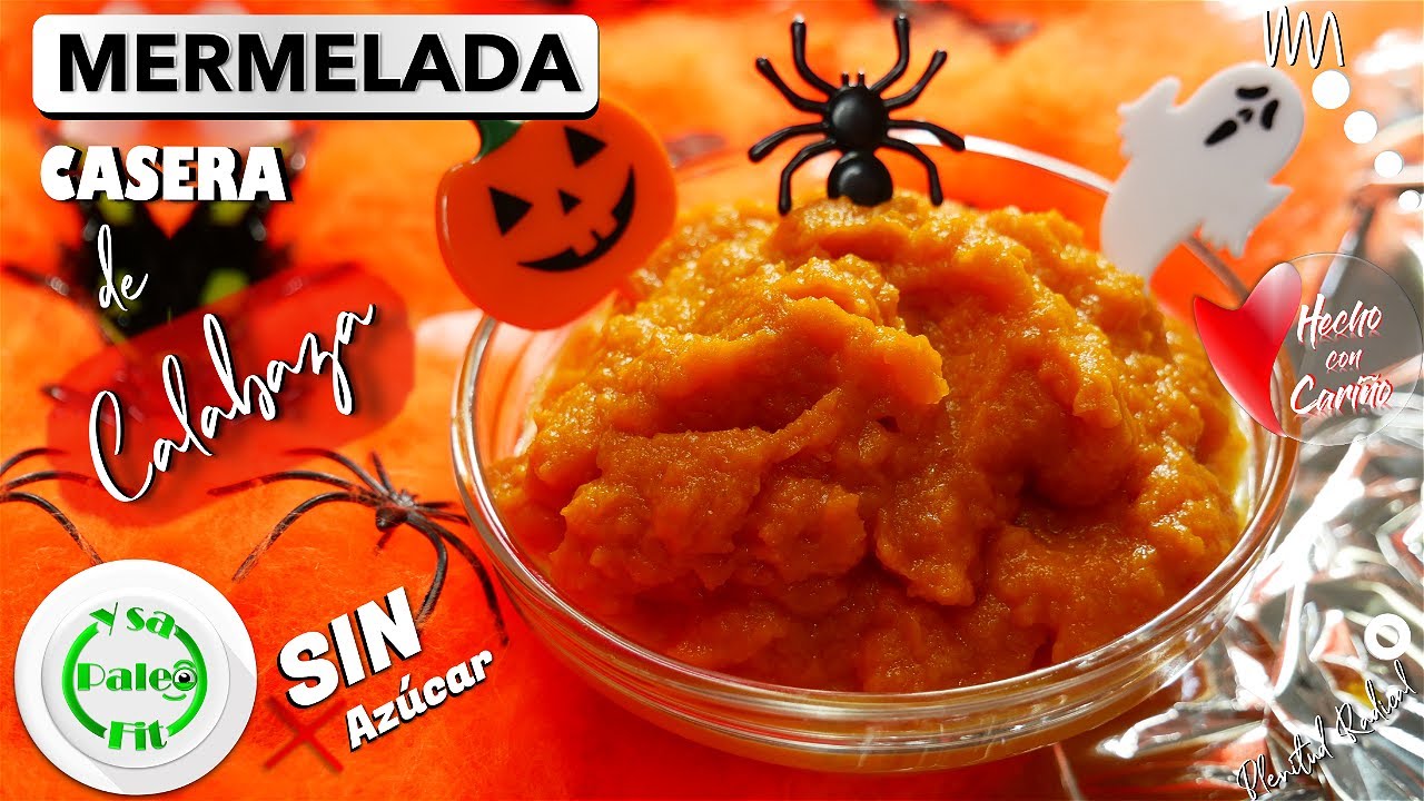 Cómo hacer Mermelada de CALABAZA casera SIN AZÚCAR 🎃 con solo 3 INGREDIENTES 😋