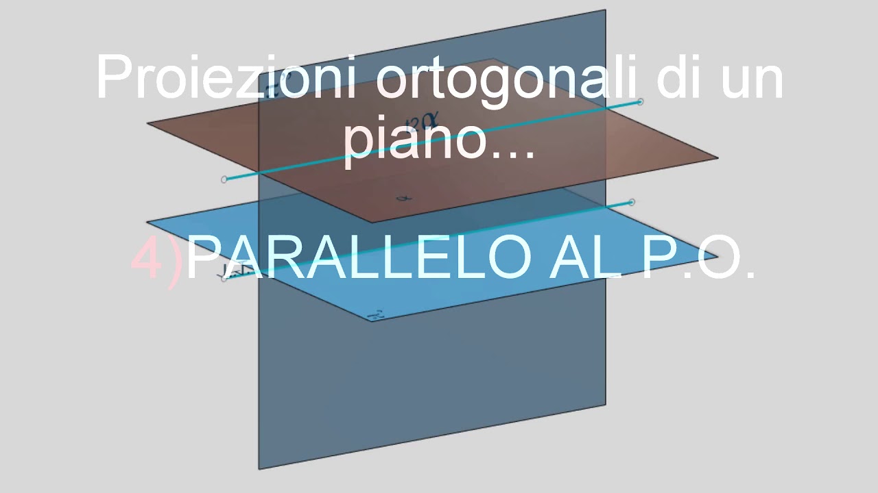 PROIEZIONI ORTOGONALI DI UN PIANO : VARI CASI NEL DIEDRO