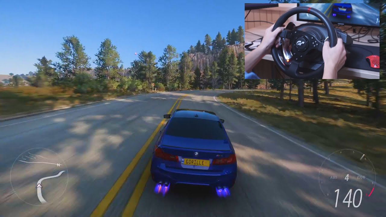 Forza Horizon 5 - Cruising in a 550 BHP BMW M5 - T500RS wheel setup