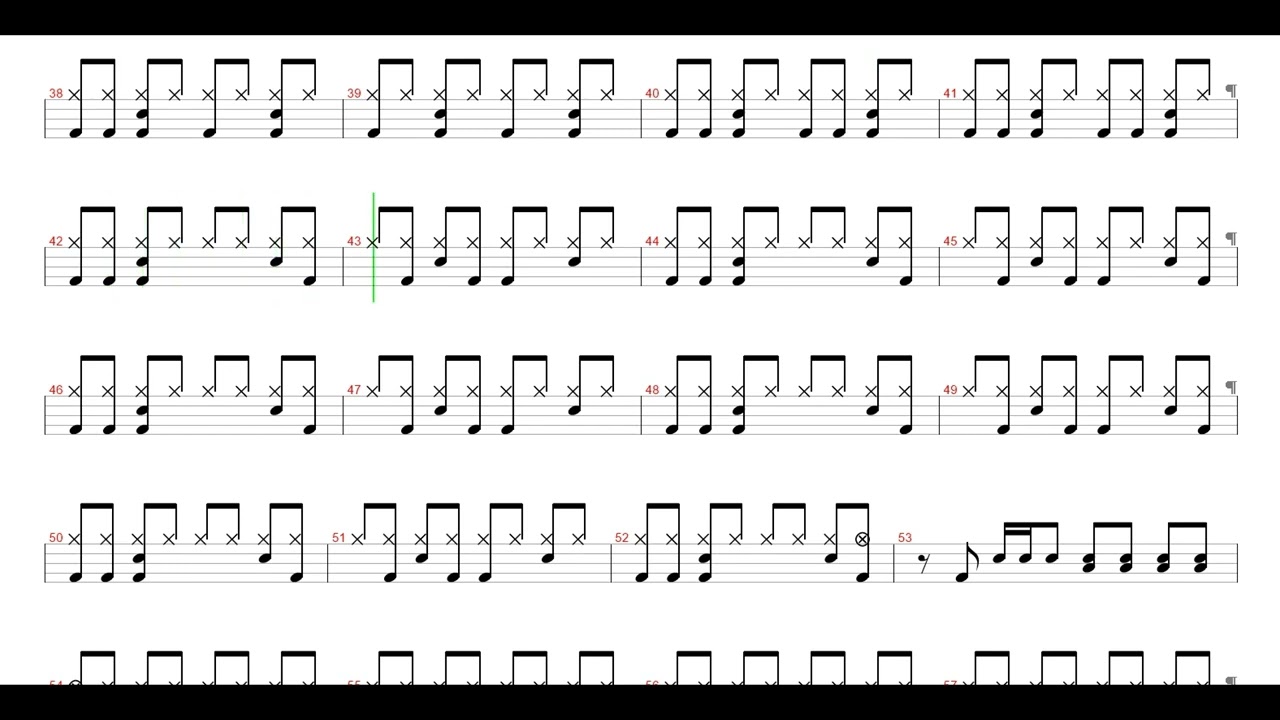 A-ha-Take On Me | Drum Score, Drum Sheet Music