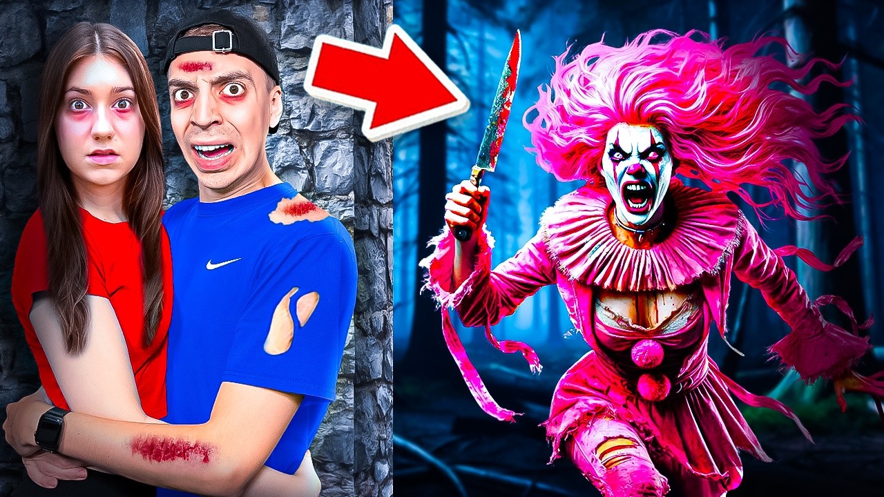 FREUNDIN von HORROR CLOWN greift uns an! 😰🤡 (Polizei)