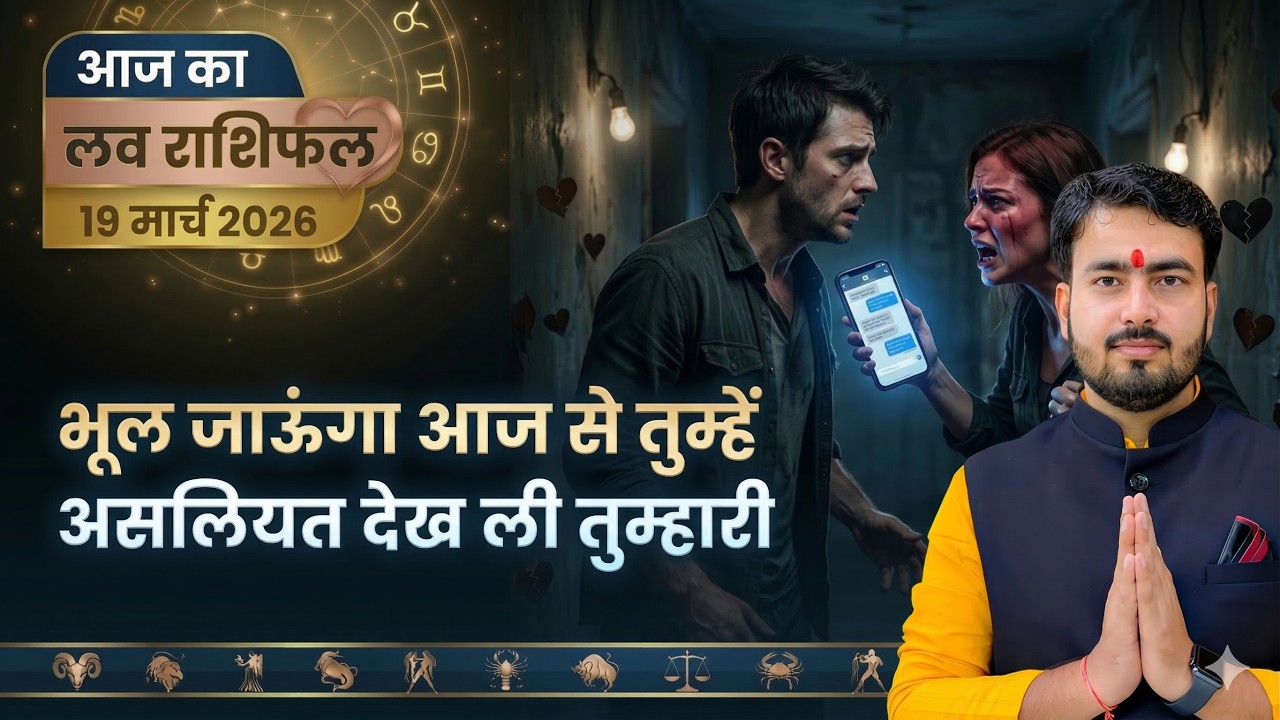 19 मार्च 2026 आज का लव राशिफल| 12 राशियों का संपूर्ण राशिफल सिंगल लव लाइफ से लेकर मैरिटल अफेयर तक 