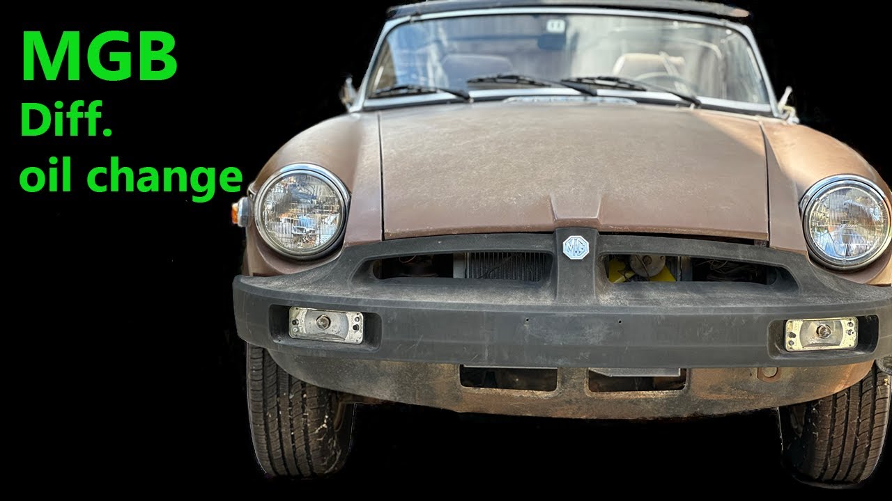Differential gear oil change - 78 MGB! Easy!