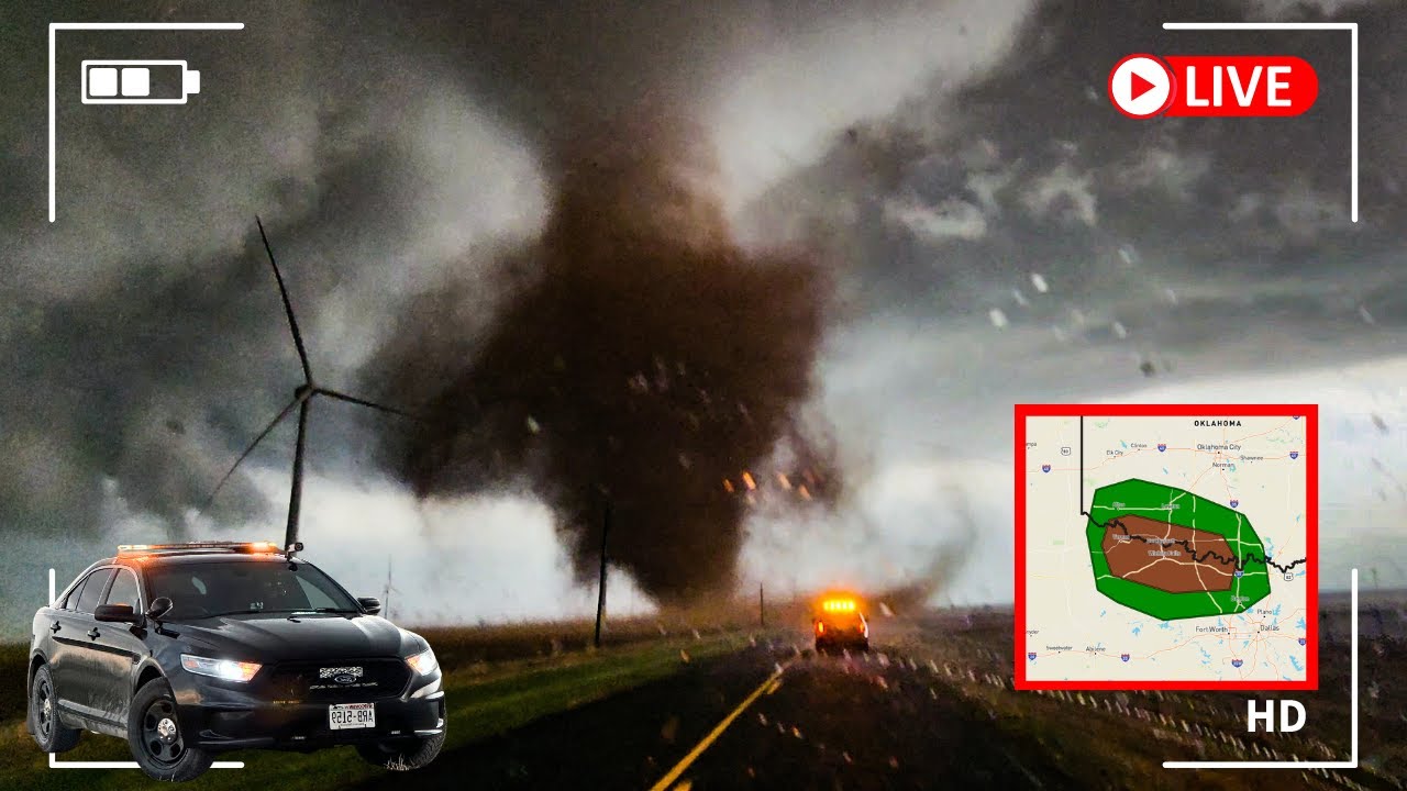 🔴Live STORM CHASER: Hunting for HUGE Hail in Texas!