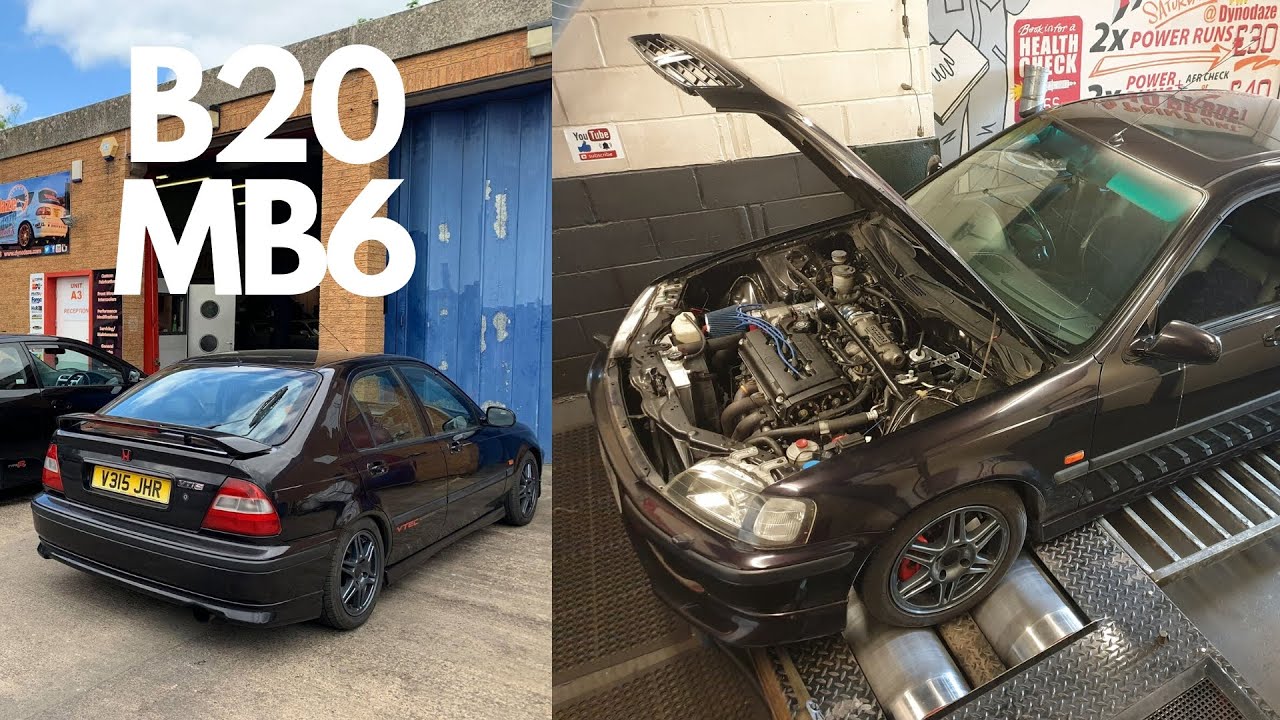 Honda MB6 Civic VTi Pirate Black B20 Build Mapped on Crome