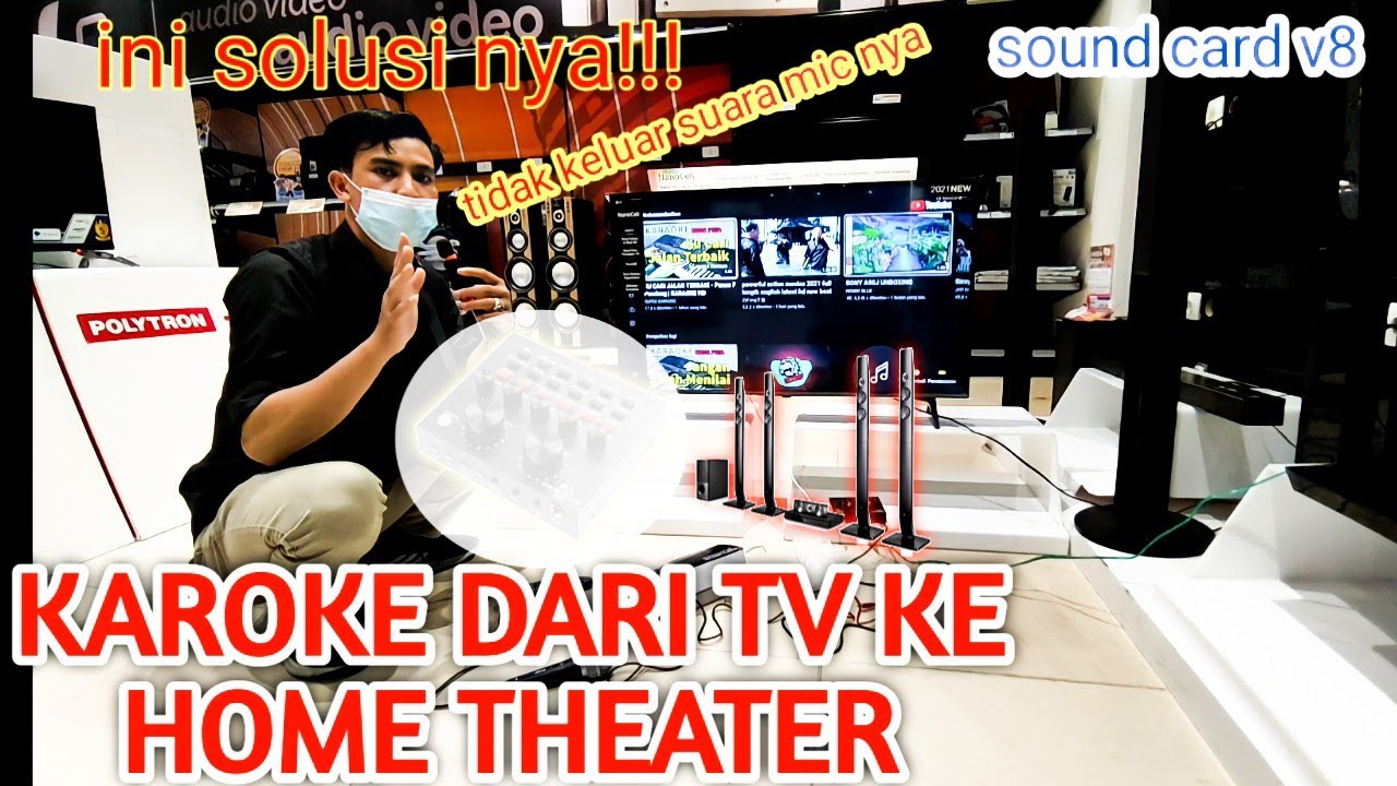 CARA MENGELUARKAN SUARA MIC KE HOME THEATER(KAROKE)