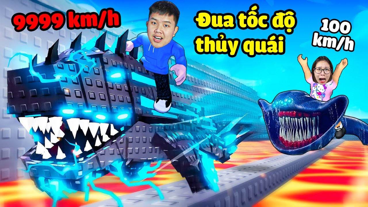 Mỗi giây +1 tốc độ để đua cá thủy quái xem con nào nhanh nhất ! bqThanh  Vip Thắng Ốc