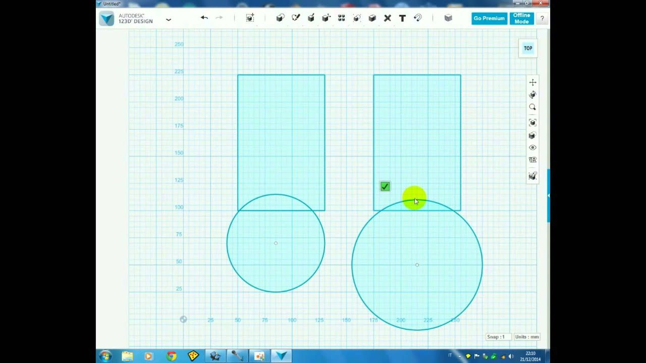 123D Design italiano 1 strumenti di base e disegno