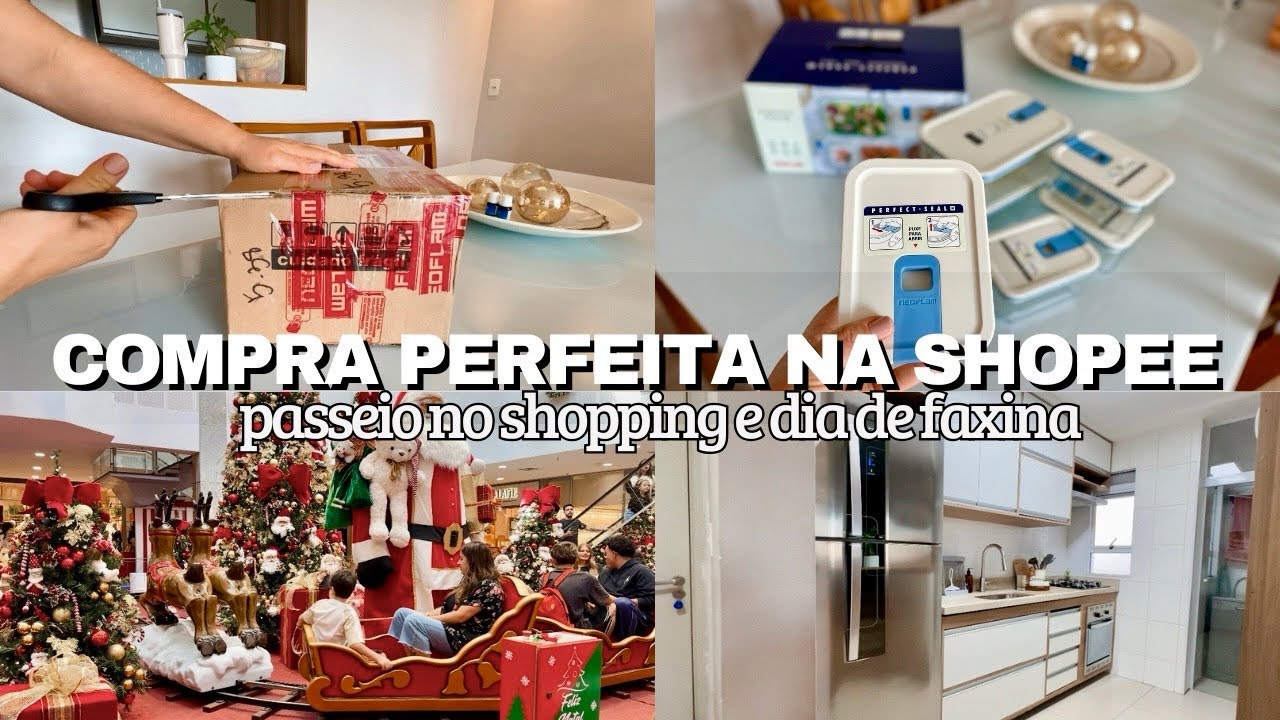 COMPRINHA PARA CASA NA SHOPEE | fomos no shopping, organização, dia de faxina e mais | Laís Duo✨
