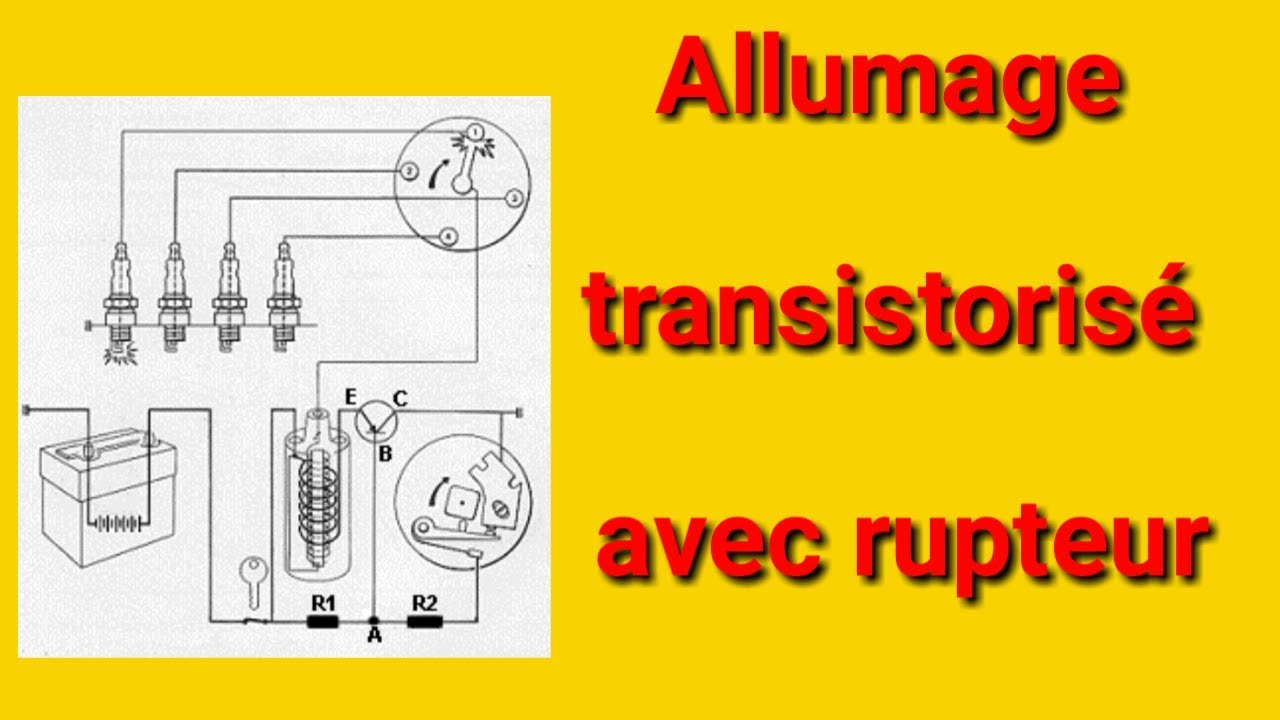 Moteur essence : allumage transistorisé avec rupteur