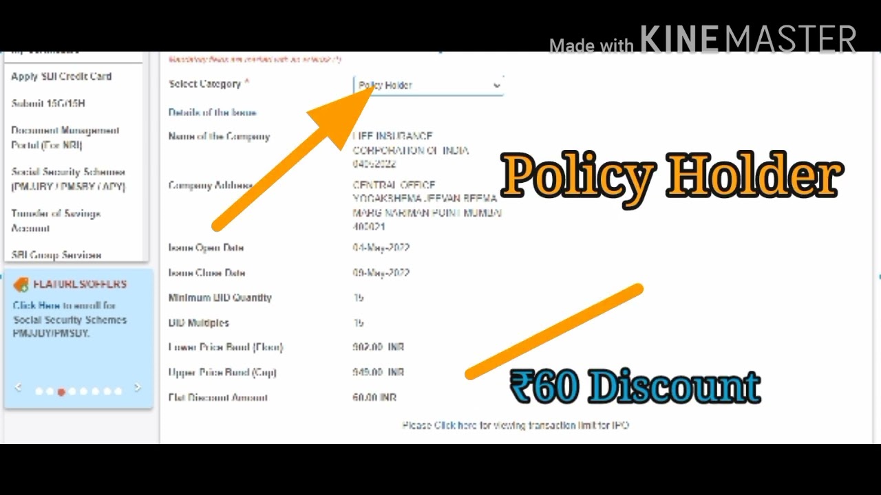 LIC IPO- How to apply as a policy holder? #MightyMarket #in2min #asba