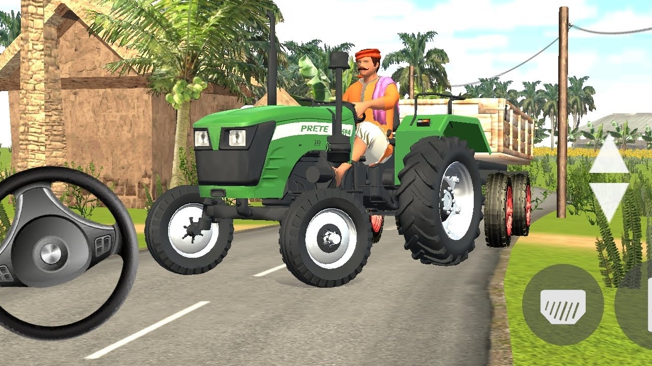Prete tractor 🚜 off-roading driving simulator game 🎮 // indian tractor 🚜 driving 3d #viral 