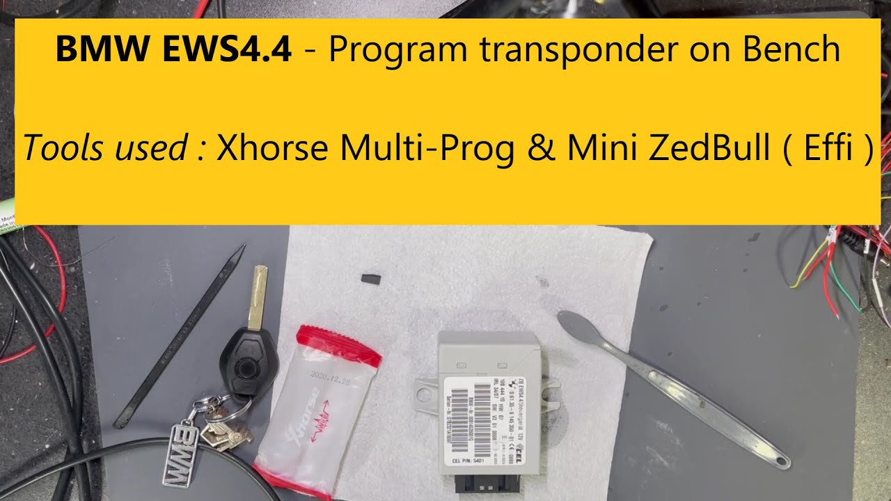 BMW EWS4.4 - Add Transponder on Bench
