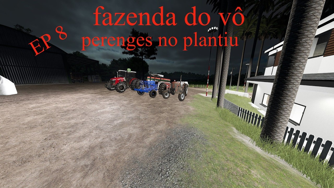 plantando soja e arando a lavoura. tivemos imprevistos durante o plantio