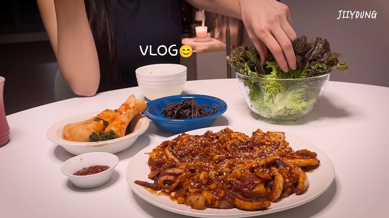 vlog｜입맛 없는 날을 위한 오징어 볶음🦑, 바삭하고 쫀득한 치즈 고구마🧀,냉털로 만드는 잡채 레시피 🍴