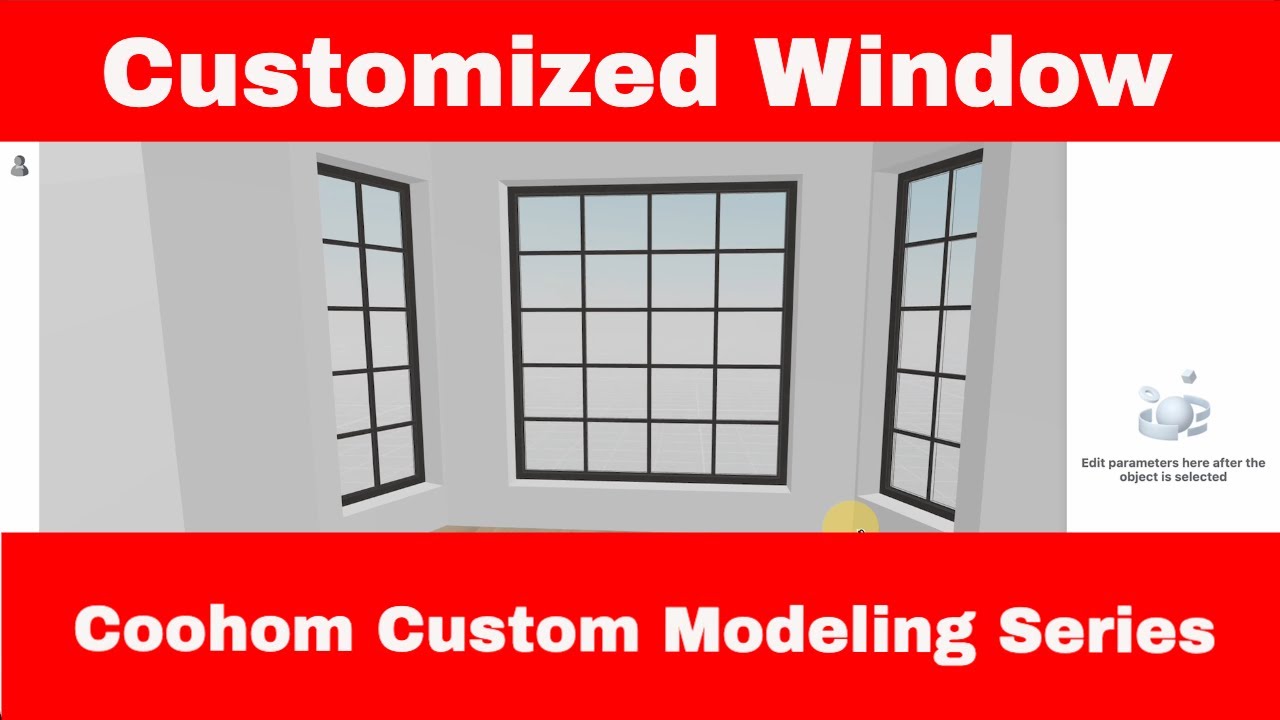 How To Draw Customized Window | Coohom Custom Modelling Series | Coohom Tutorials