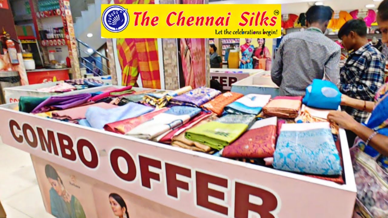 The chennai silks Aadi discount sales 50% to 10% 