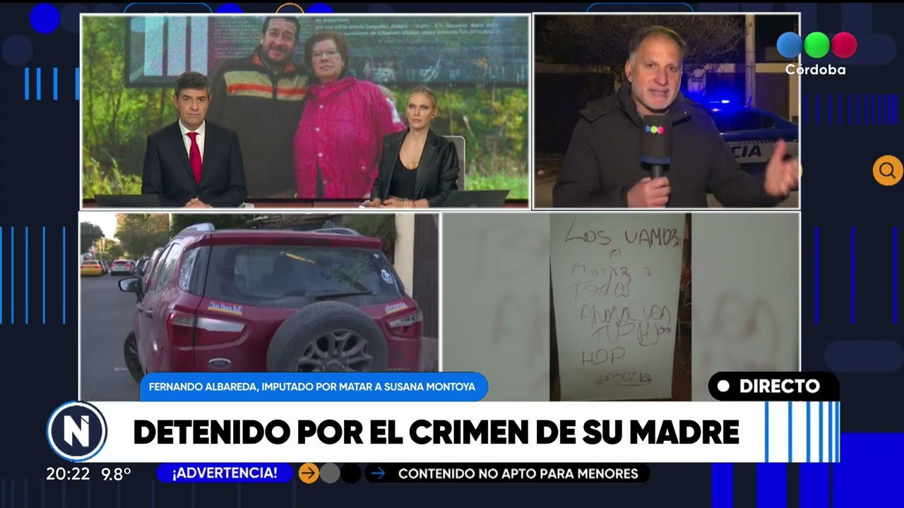 Fernando Albareda, imputado por matar a Susana Montoya