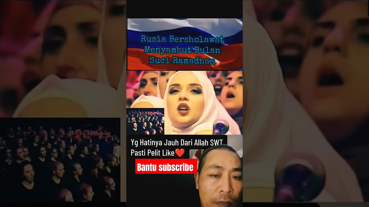 Rusia bersholawat menyambut bulan suci ramadhan #ramadhan #bilansuci #viral #trending #Rusia