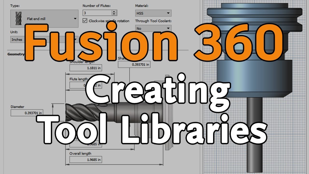 Fusion 360 Tool Library and Form Mill | AVA: Fusion 360