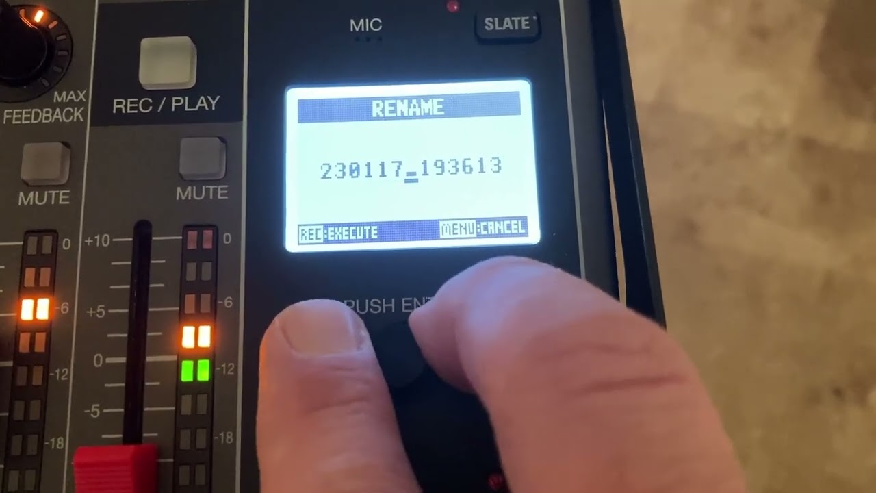 Zoom Livetrak L 12 Projects and Folder