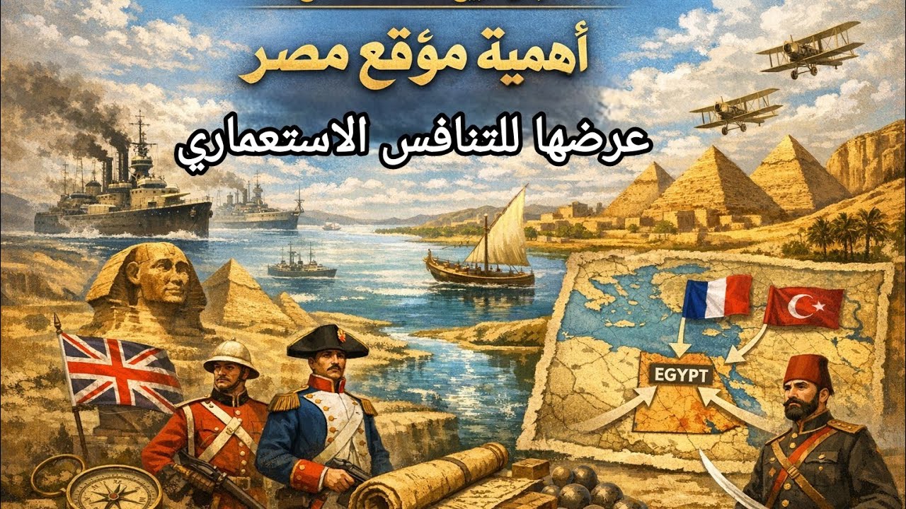 أهمية موقع مصر عرضها للتنافس الاستعماري - تاريخ - الصف التاسع
