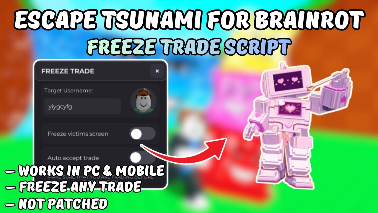 [УРОК] Скрипт для мошенничества с торговлей Escape Tsunami For Brainrot | НЕ ИСПРАВЛЕН | АВТОМАТИ...