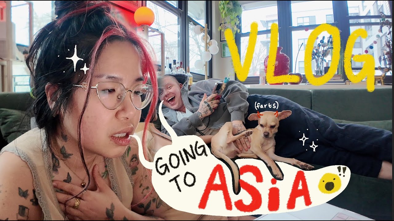 Queer Diaries ✈️ going to Asia, chit chat GRWM, booking tickets, discussing travel + catch up vlog