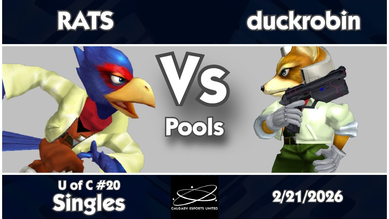 U of C #20 - RATS (Falco) vs duckrobin (Fox) Melee Singles Pools