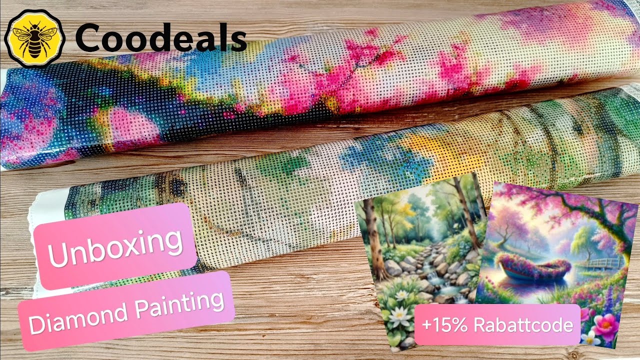 💎 Diamond Painting Unboxing | Wunderschöne Bilder mit Fairydust von Coodeals 🛍️