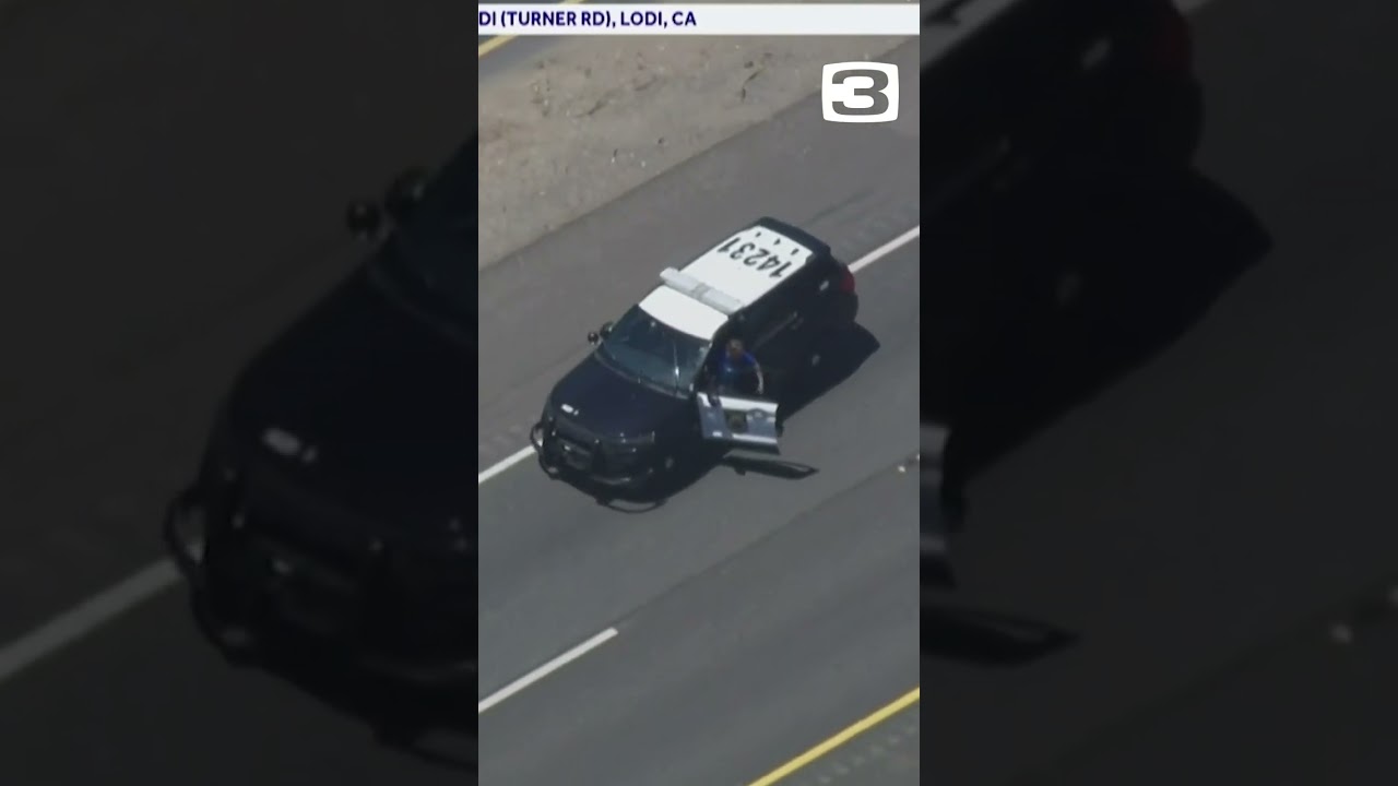 Stolen police cruiser chase | Watch officers pursue Sacramento vandalism suspect