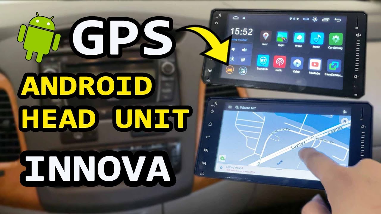ANDROID HEAD UNIT with GPS NAVIGATION INSTALL TOYOTA INNOVA V 2011