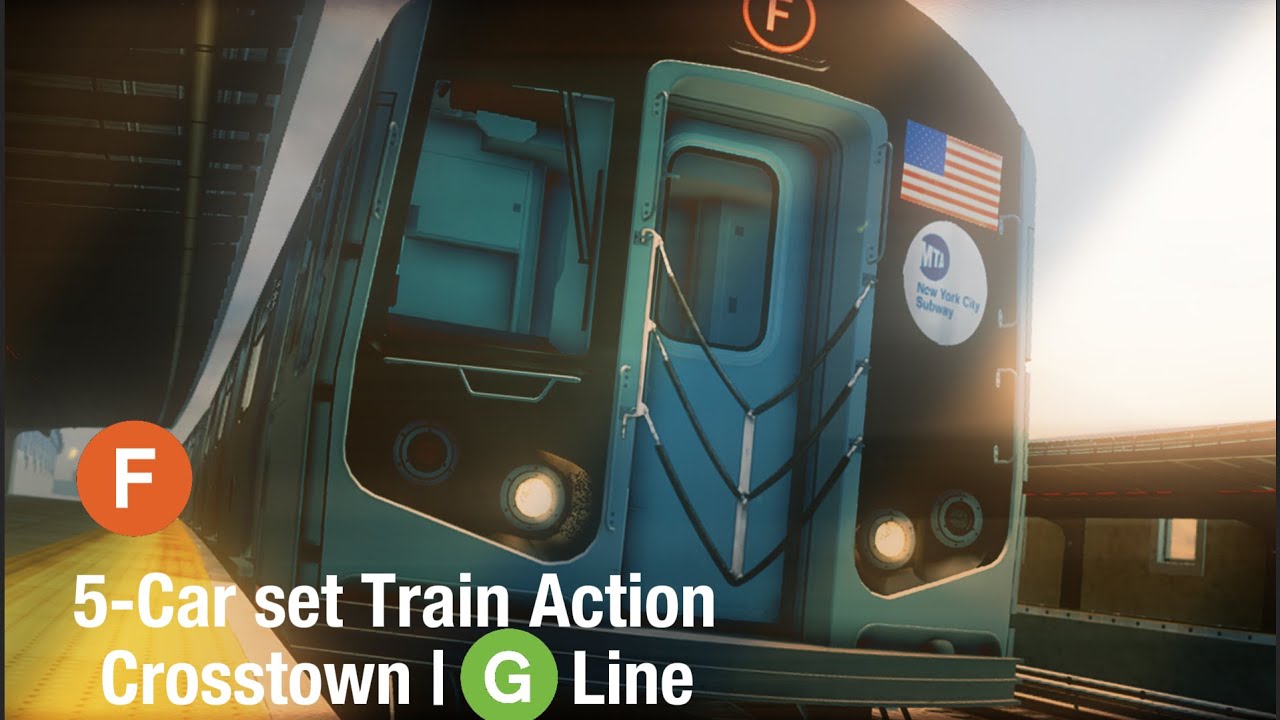 R160-A (F) Trains running with 5-Cars | Crosstown | G Lines
