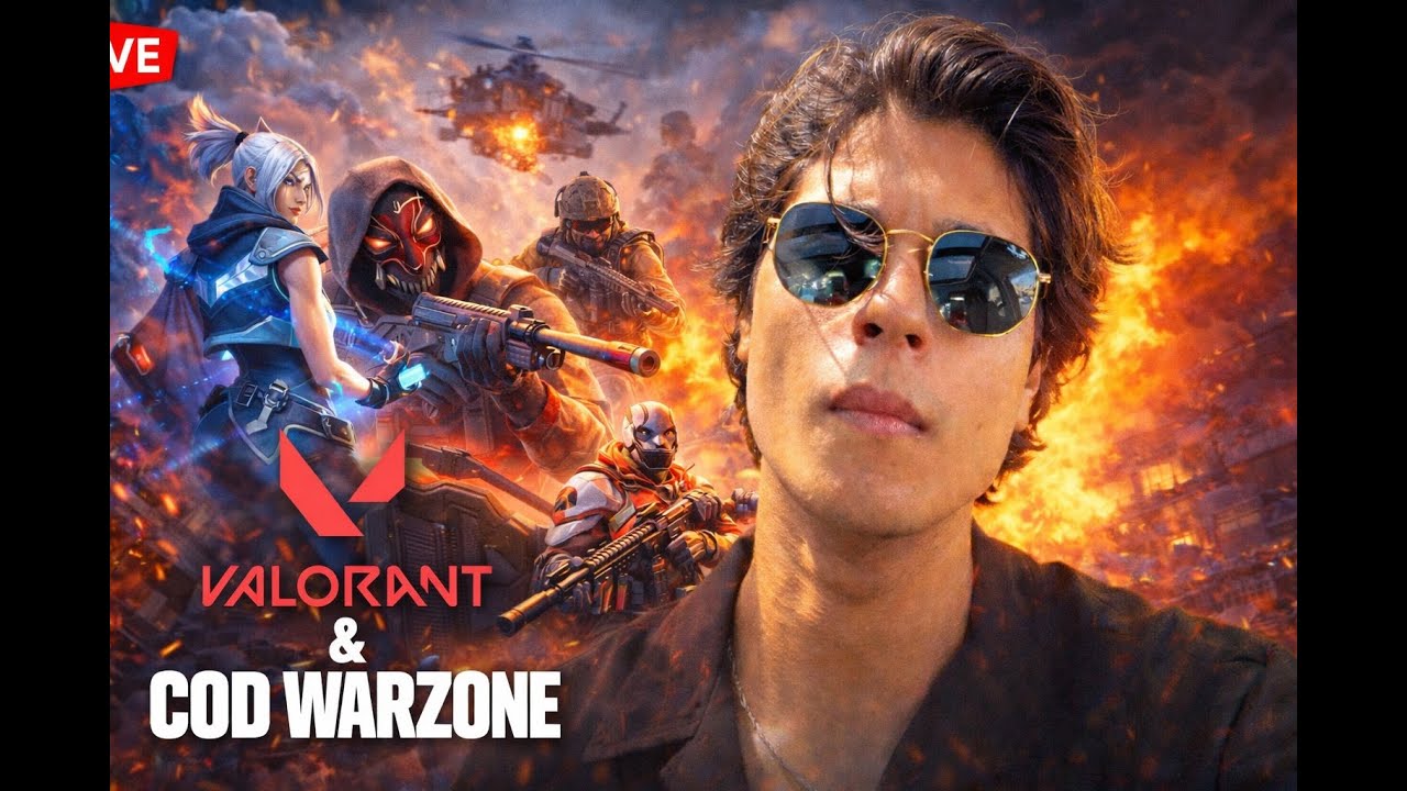 AAJ HOGA MAUT KA KHEL💀 | COD WARZONE & VALORANT LIVE  💀