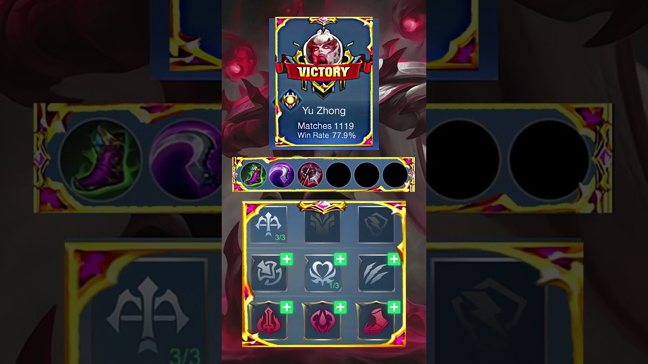 Yu Zhong Best Build and Emblem Set - Exp Lane Tips ~ Mobile Legends: Bang Bang